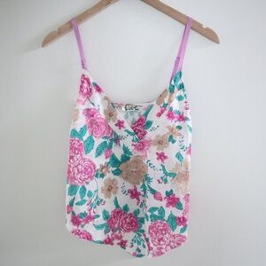 Free People Intimately Floral Satin Top